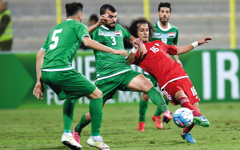 المنتخب فاز على العراق بهدف نظيف أول من أمس. تصوير: باتريك كاستيلو