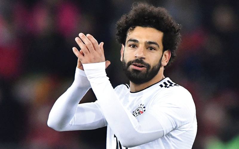 النجم المصري محمد صلاح.  أ.ف.ب