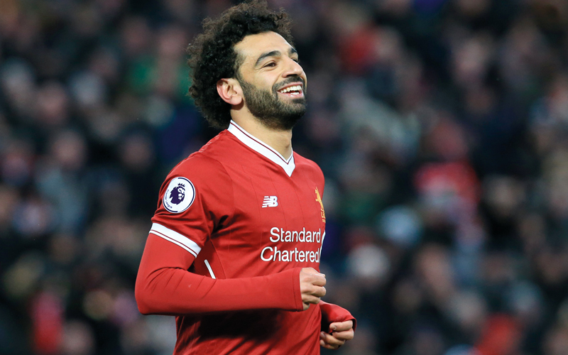 محمد صلاح خطف أنظار العالم في الموسم الحالي مع ليفربول. أ.ف.ب