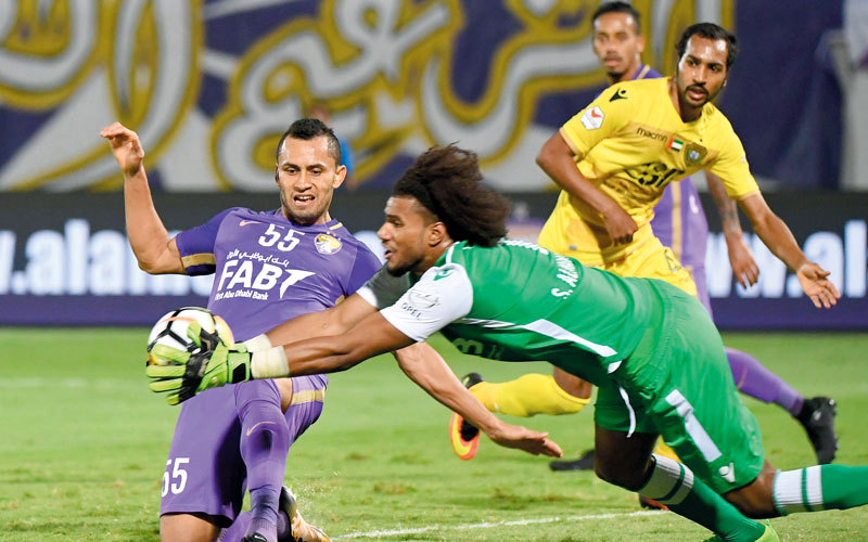 المنذري كان الحارس الأساسي للوصل في الدور الأول من الدوري. تصوير: إريك أرازاس