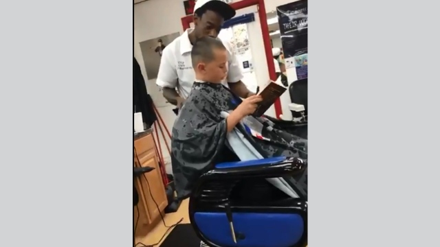 A Barbershop Enhances The Self Confidence Of The Child By Reading