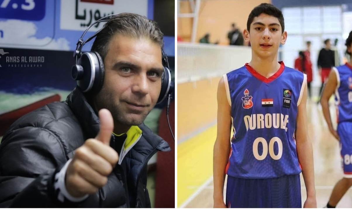 The death of the player, Nader Joukhadar, and his son, Taj, in the Syrian earthquake