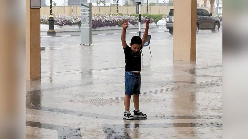 The first day of “Ramadan” marked by overcast skies and light rainfall.