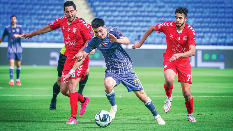 الوحدة فاز على شباب بلوزداد 2-1.  من المصدر