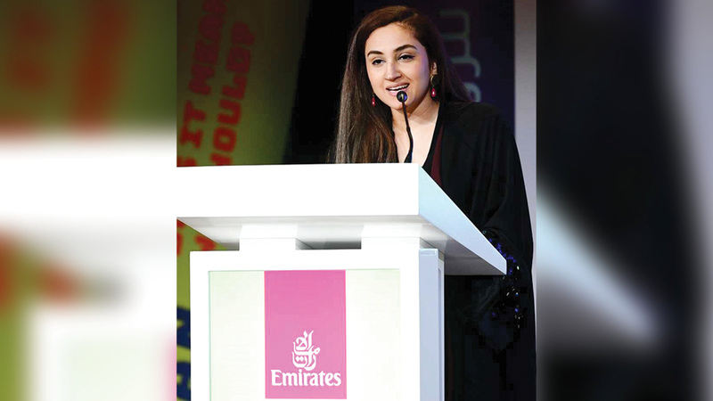 الرئيسة التنفيذية لمؤسسة الإمارات للآداب والمديرة الإدارية لدار «ELF» للنشر ومديرة مهرجان طيران الإمارات للآداب: أحلام بلوكي.