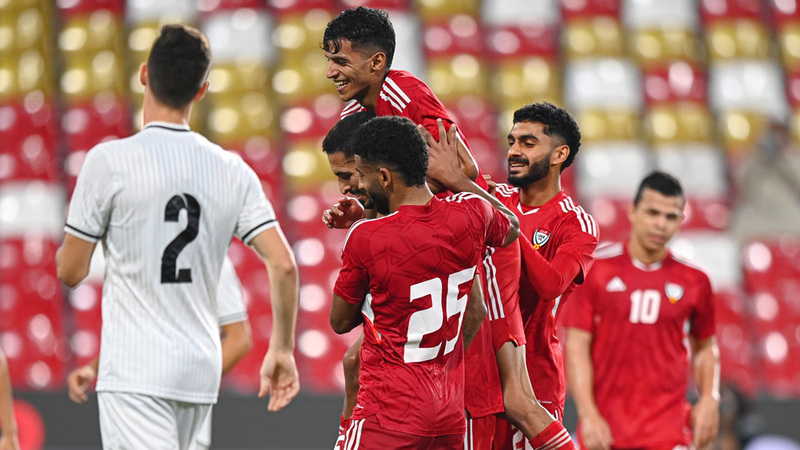 UAE National Team Defeats Kyrgyzstan in Friendly Match, Ali Mabkhout Scores Winning Goal