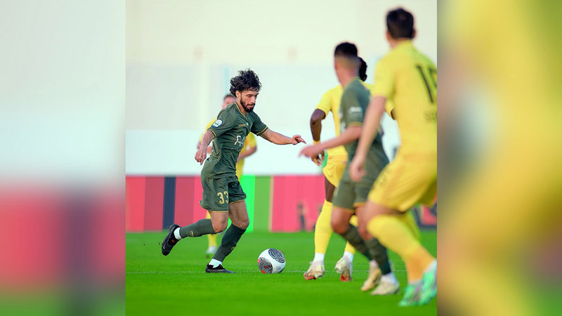 طارق أحمد ظهر في مباراة الوصل. من المصدر