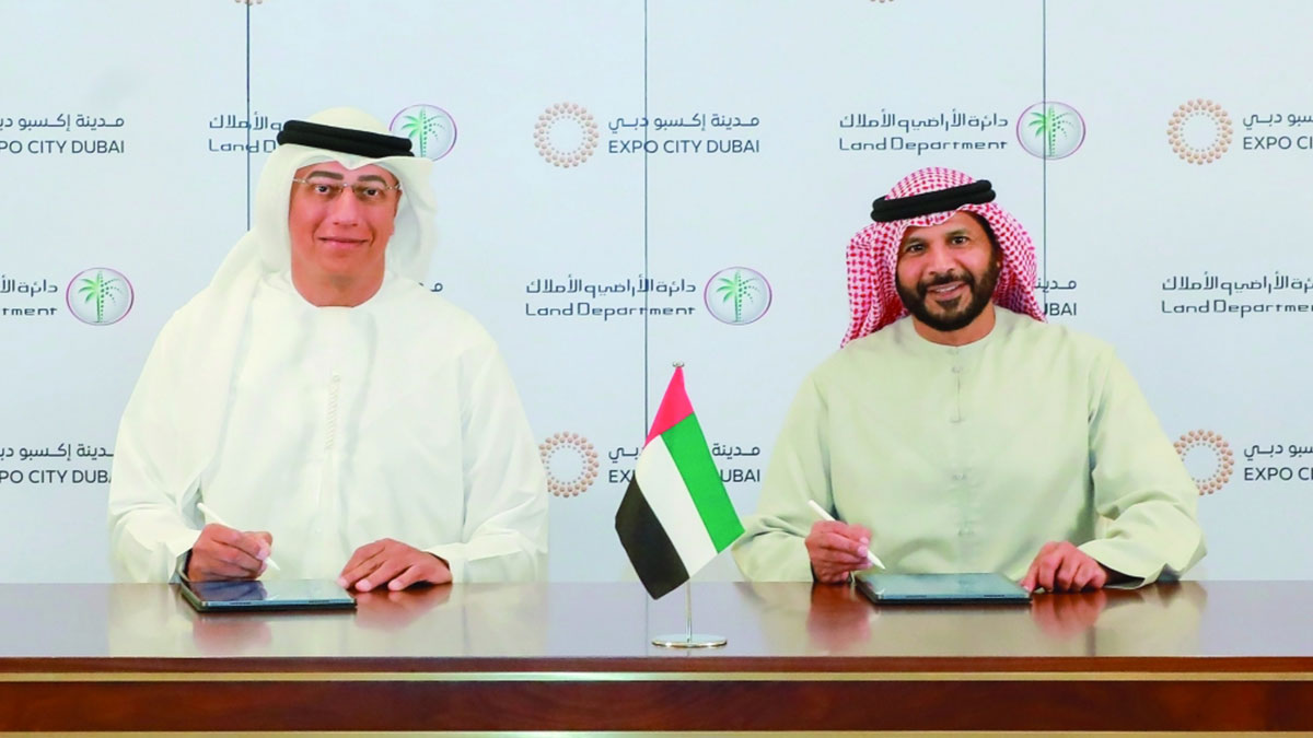 «أراضي دبي» وقعت اتفاقية مع «إكسبو دبي». من المصدر