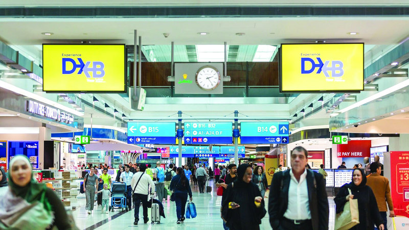 مطارات دبي توقّعت وصول متوسط حركة المرور اليومية خلال هذه الفترة إلى 258 ألف مسافر. أرشيفية