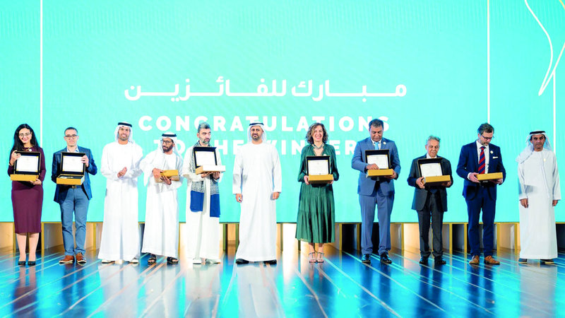 His Highness Sheikh Theyab bin Mohammed bin Zayed Al Nahyan Honors Sheikh Zayed Book Prize Winners at Abu Dhabi International Book Fair 2024