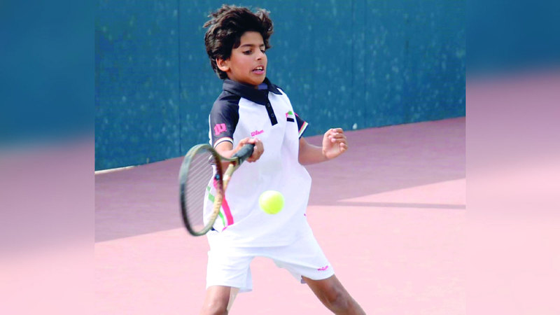 موهبة التنس محمد صالح. من المصدر