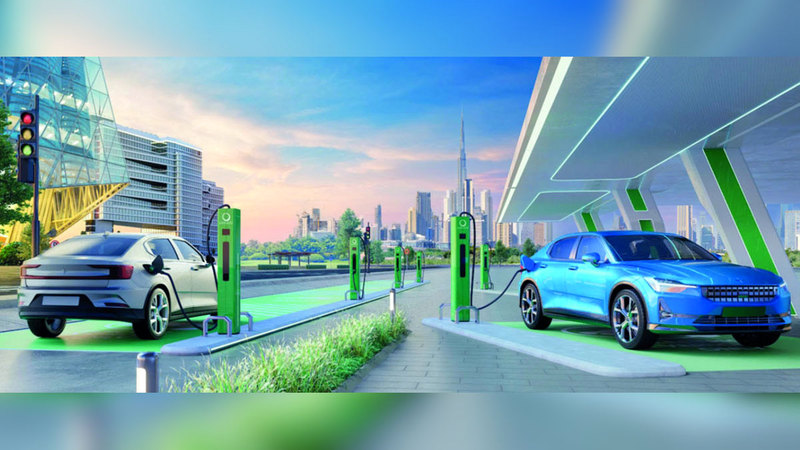 «الشاحن الأخضر» مبادرة لنشر مفهوم النقل المستدام في دبي. من المصدر