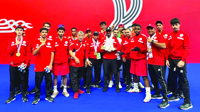 «الملاكمة» الإماراتية تربعت على منصات تتويج دورة الألعاب الخليجية الأولى للشباب. من المصدر