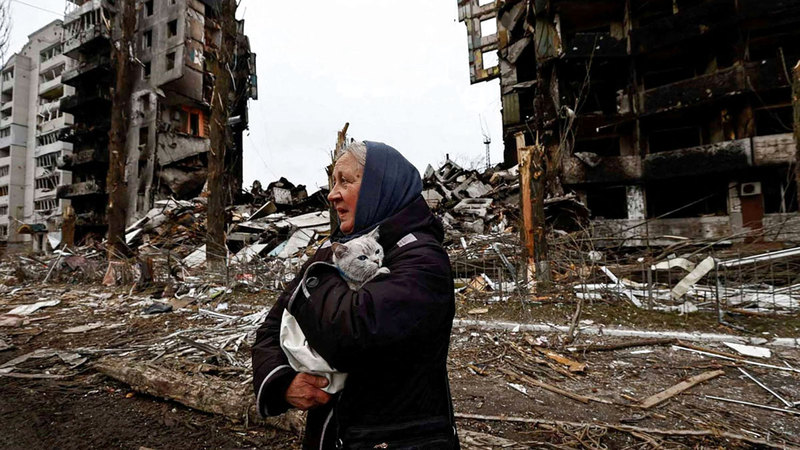 زيلينسكي لن يكون قادراً على إنهاء الحرب بعد كل هذا التدمير الذي طال أوكرانيا. أرشيفية