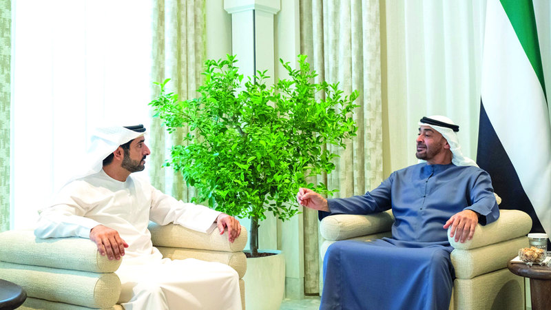 Head of State receives Hamdan bin Mohammed bin Rashid