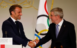 الصورة: ماكرون يؤكد جاهزية فرنسا لاستضافة أولمبياد باريس