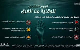 الصورة: الغريق المتهيج .. شرطة دبي توضح وتكشف 11 سبباً للغرق
