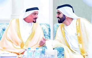 الصورة: محمد بن راشد: حميد النعيمي رفيق المؤسسين وعضيد لمن جاء بعدهم