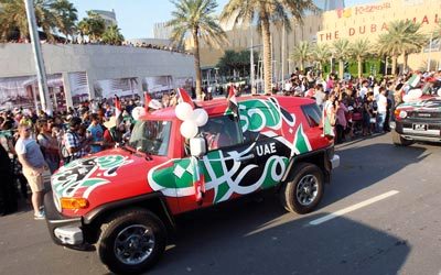 الحدث الرئيس للاحتفال باليوم الوطني في دبي مساء الأول من ديسمبر. من المصدر