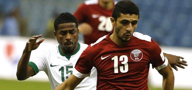 لاعب قطر إبراهيم عبدالمجيد. رويترز