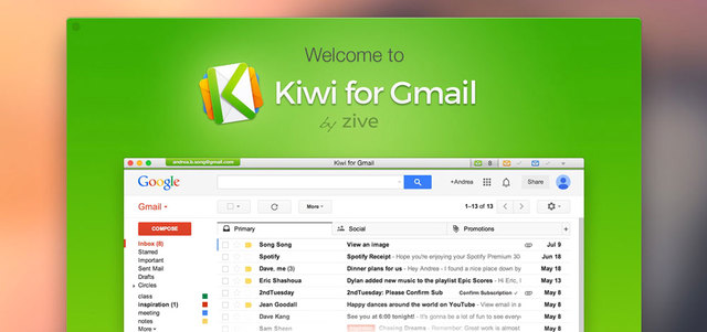 sorting in kiwi for gmail