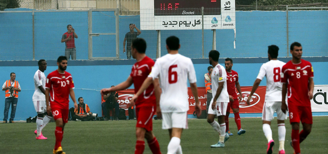 المنتخب الوطني عاد من رام الله بتعادل سلبي مع نظيره الفلسطيني. أ.ف.ب