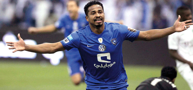 نجم الهلال ناصر الشمراني. أ.ف.ب