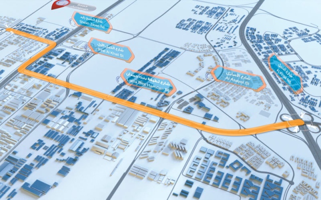 Al Khail Road Dubai Map Video .. Opening Of The First Phase Of The Development Of Latifa Bint  Hamdan And Umm Al-Shaif - Teller Report